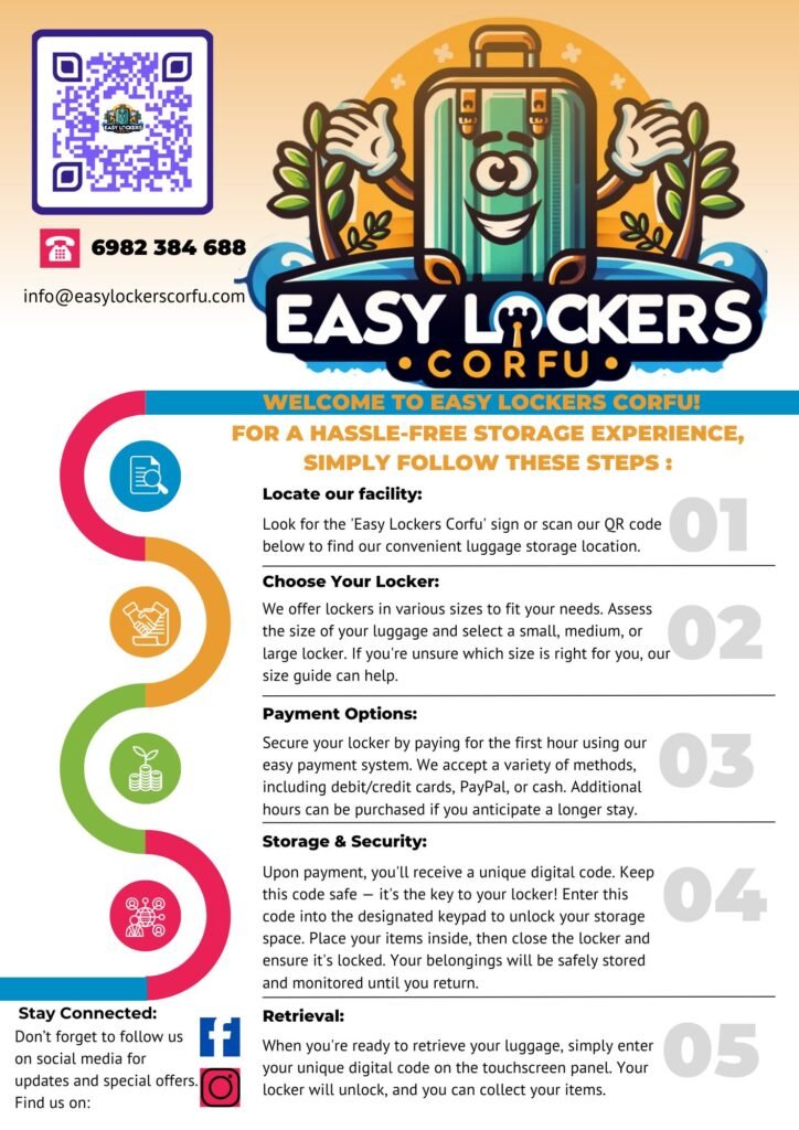 EasyLockersCorfuInfographic Flyer